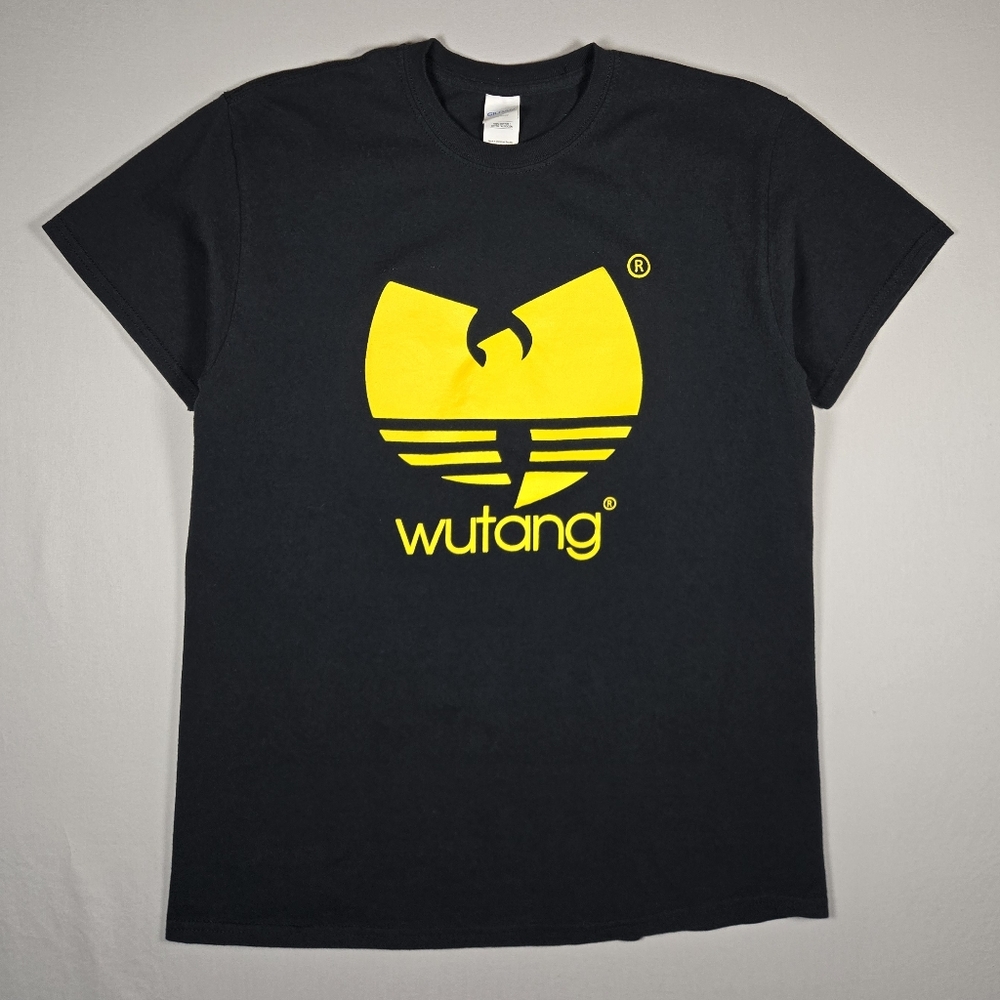 Glidan Heavy Cotton Wu-Tang Clan Classic Yellow Logo Graphic T-Shirt Size Medium